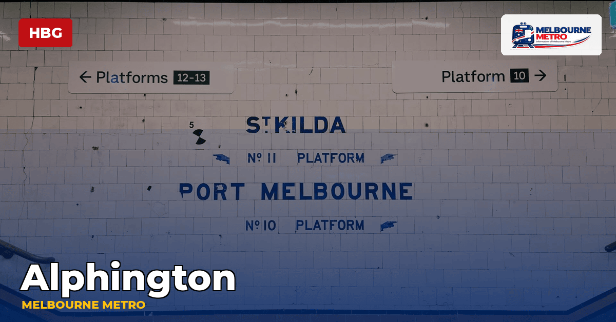 Alphington station — Melbourne Metro