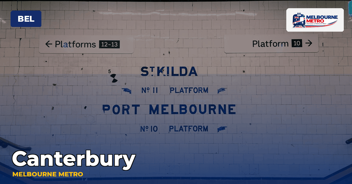 Canterbury station — Melbourne Metro