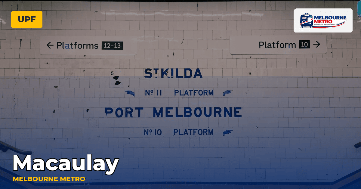 Macaulay station — Melbourne Metro