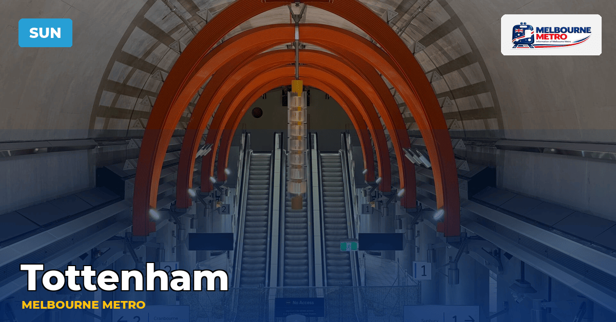 Tottenham station — Melbourne Metro