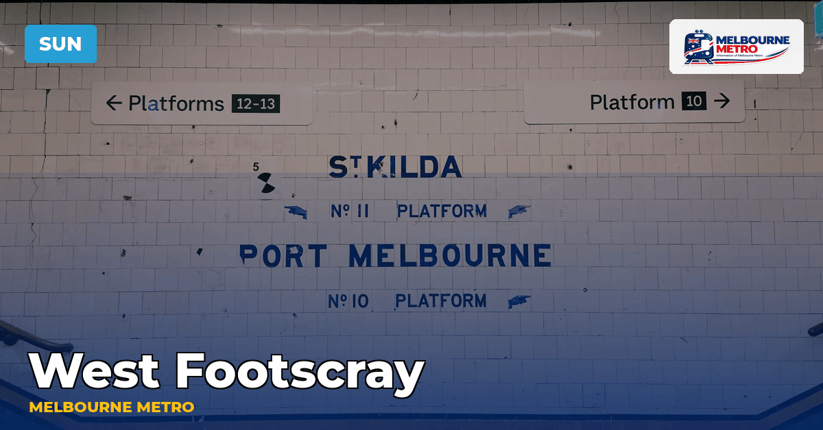 West Footscray station — Melbourne Metro